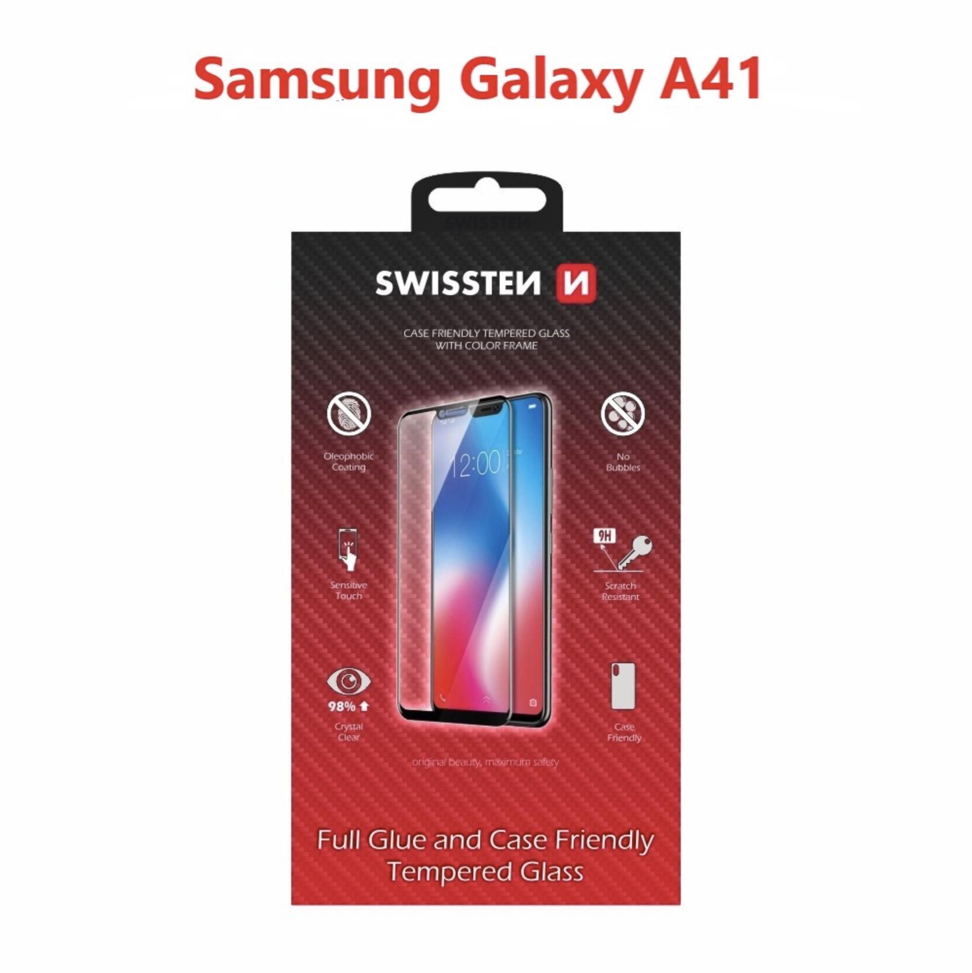 Swissten Case Friendly pre Samsung Galaxy A41 čierne Ochranné sklo