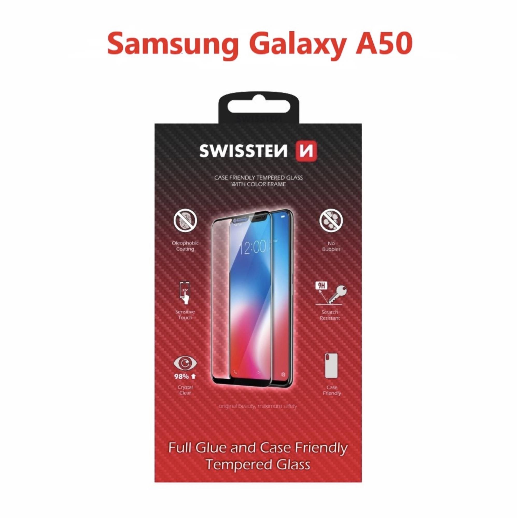 Swissten Case Friendly für Samsung Galaxy A50 schwarz Schutzglas