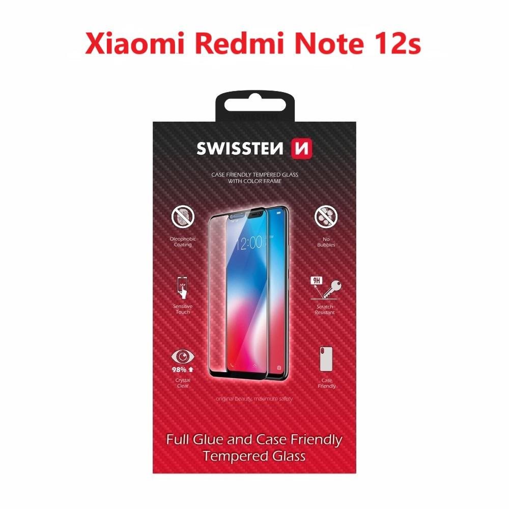 Swissten Full Glue Xiaomi Redmi Note 12s 3D üvegfólia - fekete...