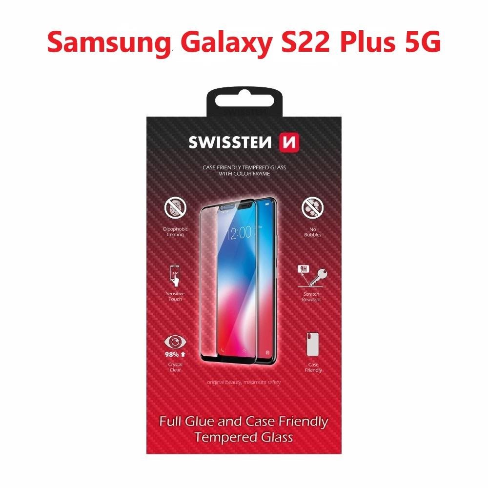 Swissten 3D Full Glue für das Samsung S906 Galaxy S22+ 5G schwarz...