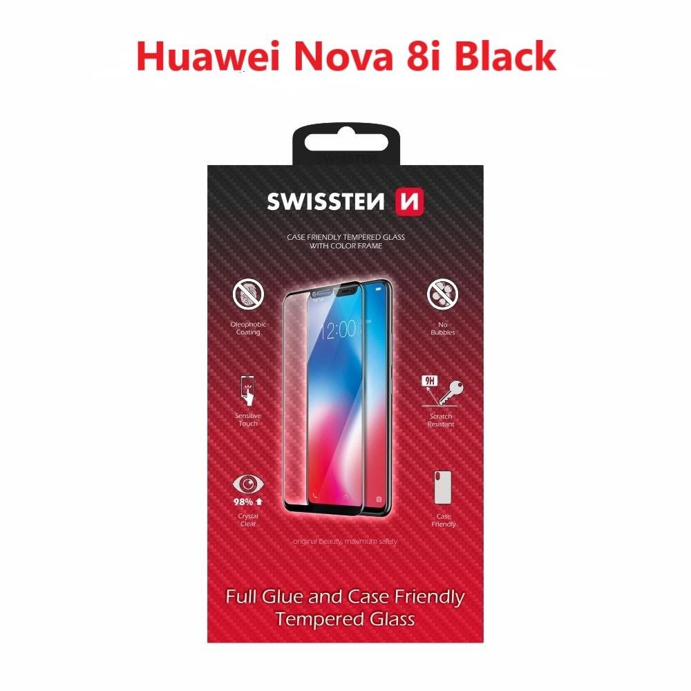 Swissten 3D Full Glue  für Huawei NOVA 8i schwarz Schutzglas