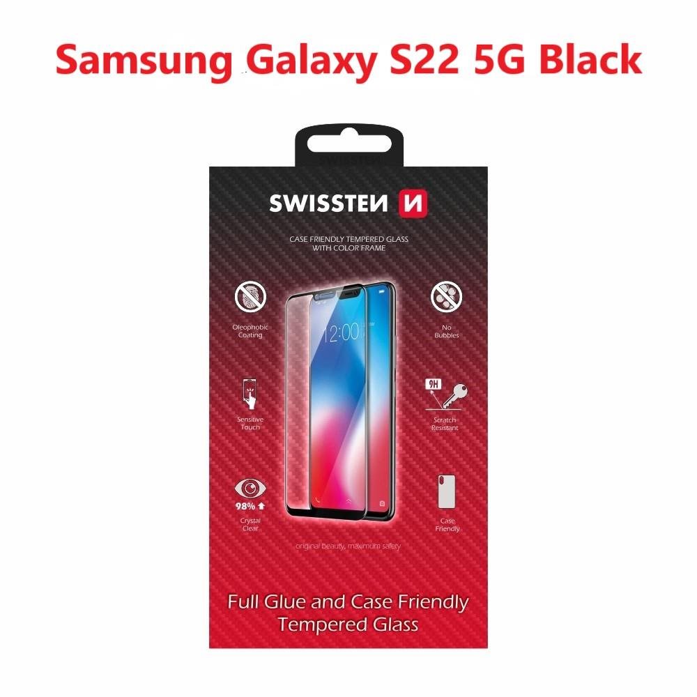 Swissten 3D Full Glue für Samsung S901 Galaxy S22 5G schwarz...
