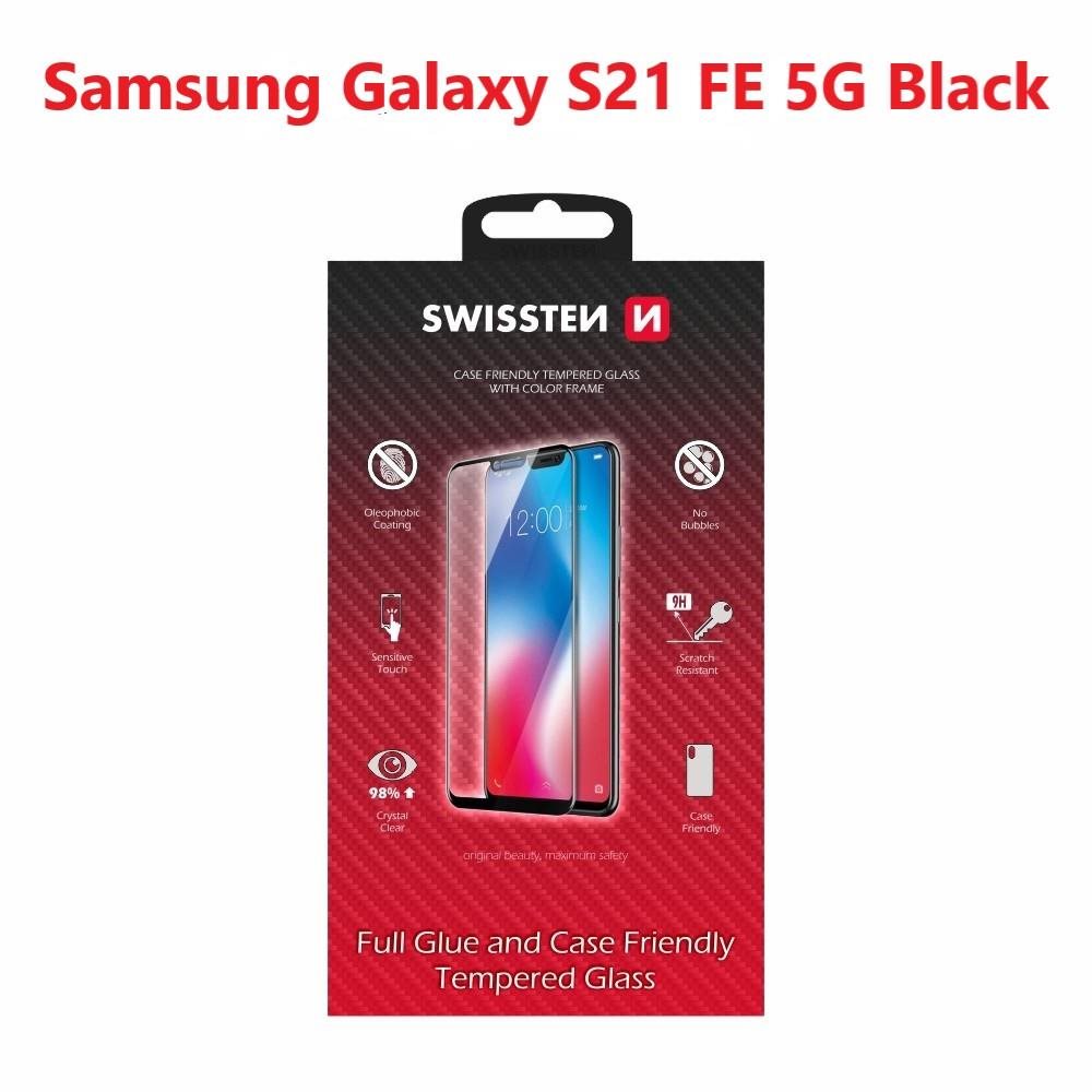 Swissten 3D Full Glue pre Samsung G990 Galaxy S21 FE 5G čierne...