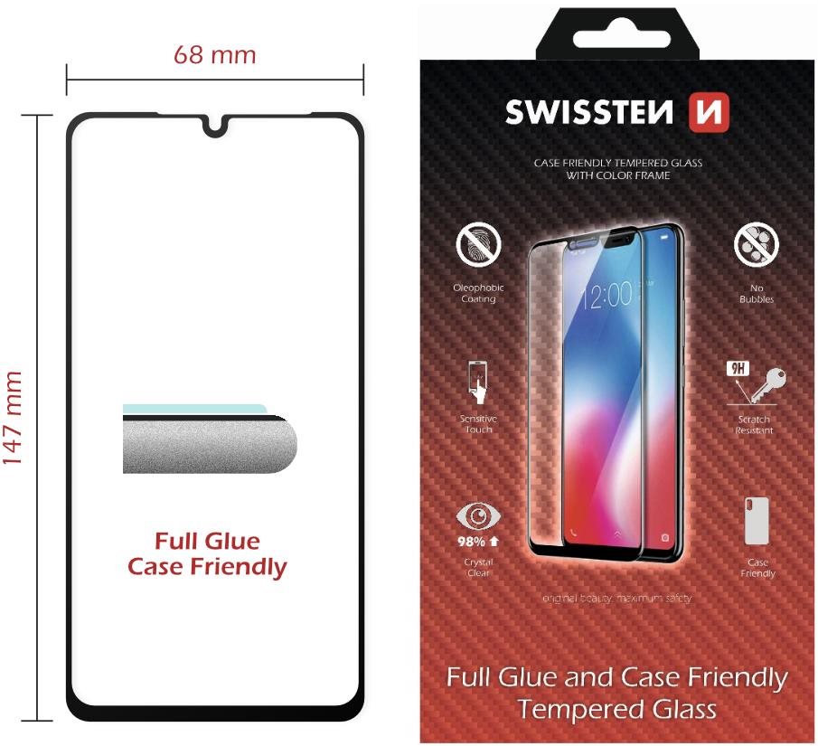 Swissten 3D Full Glue na Huawei P30 Lite čierne Ochranné sklo