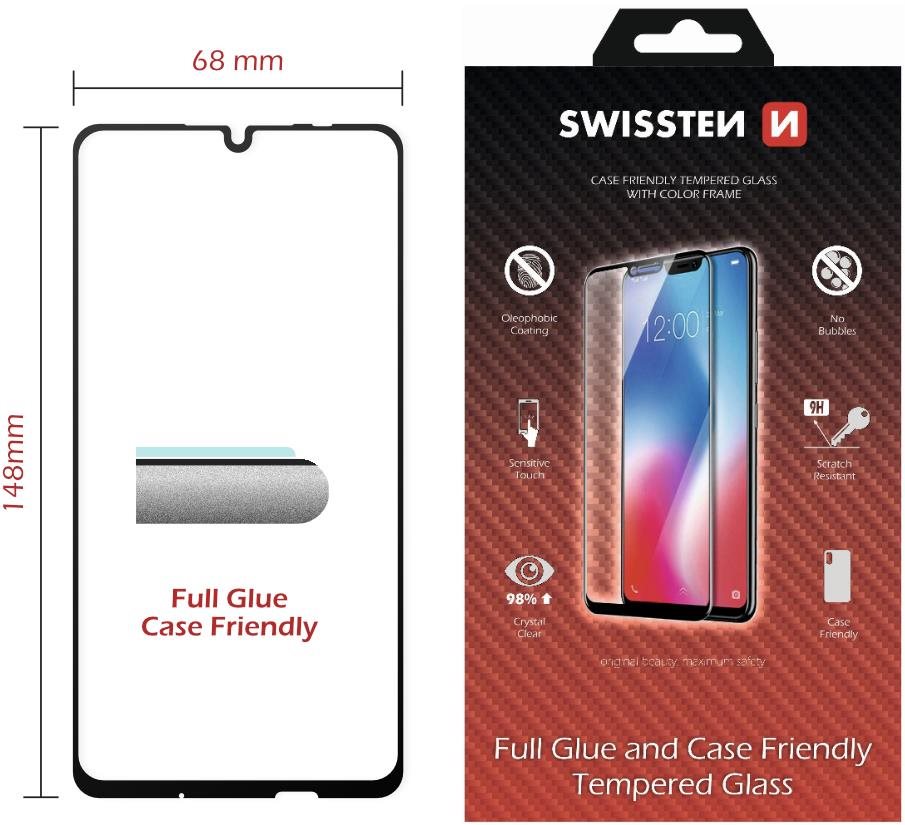 Swissten 3D Full Glue na Huawei P Smart 2019/Smart 10 Lite čierne...