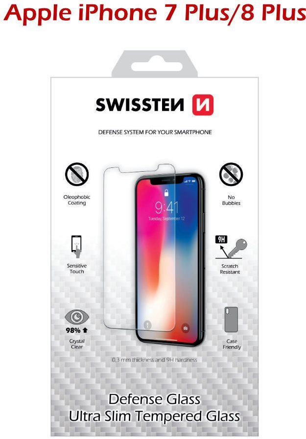 Swissten pro iPhone 7 Plus/8 Plus Glass Screen Protector