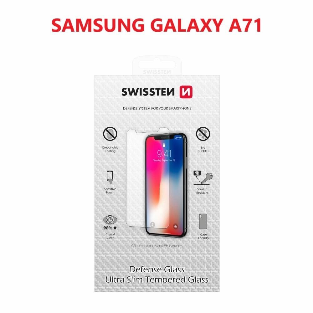 Swissten für Samsung Galaxy A71 schwarz Schutzglas