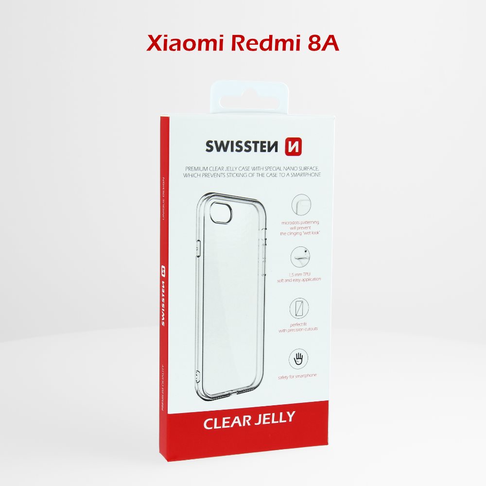 Swissten Clear Jelly Mobile Case for Xiaomi REDMI 8A Phone Cover