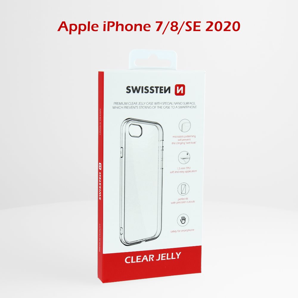 Swissten Clear Jelly for Apple iPhone 7/8/SE 2020 Phone Cover
