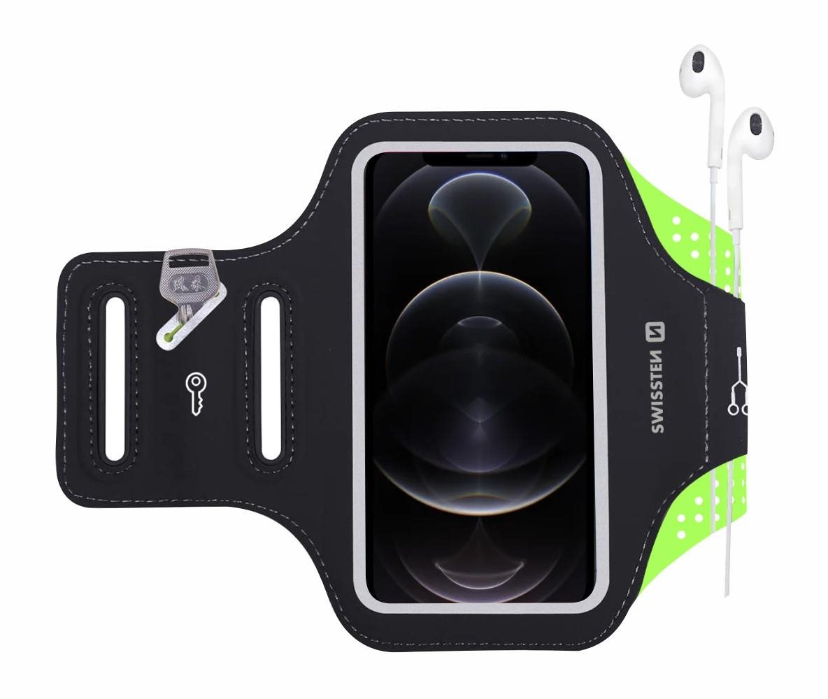 Swissten Armband Case Größe 7" schwarz Handyhülle
