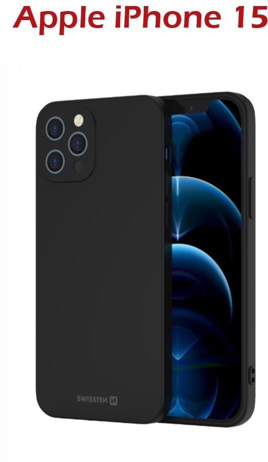 Swissten Soft Joy für Apple iPhone 15 schwarz Handyhülle