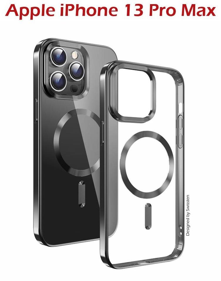 Swissten Clear Jelly MagStick Metallic für iPhone 13 Pro Max...
