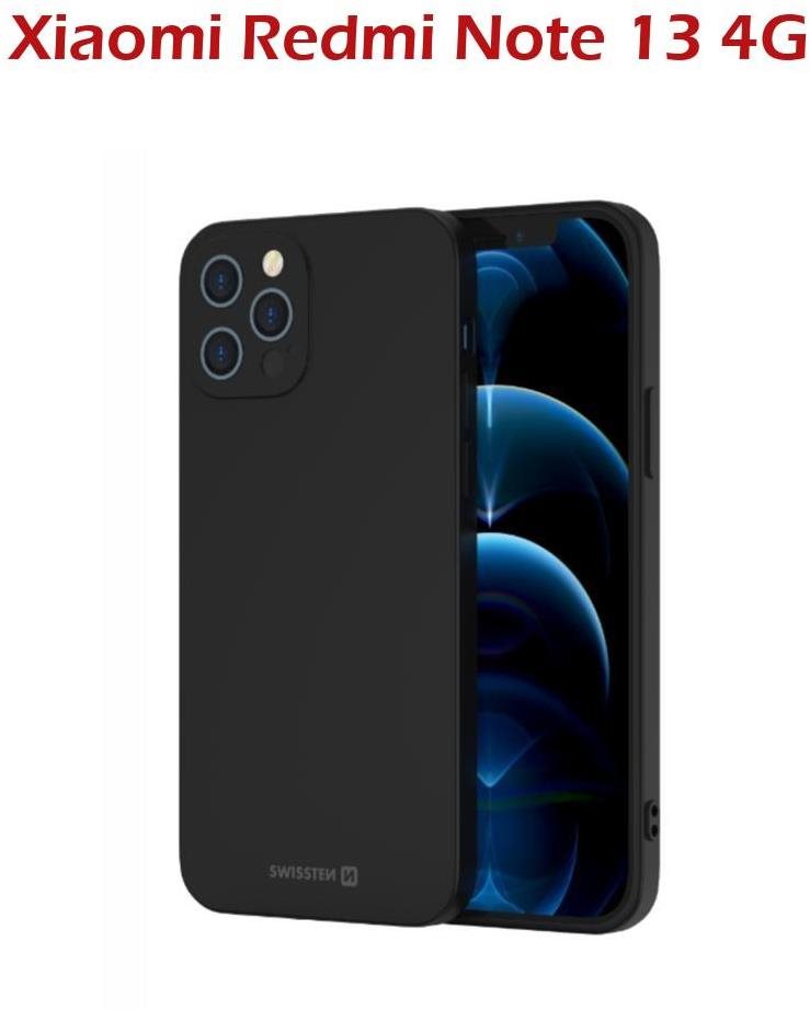 Swissten Soft Joy für Xiaomi Redmi Note 13 4G Schwarz Handyhülle