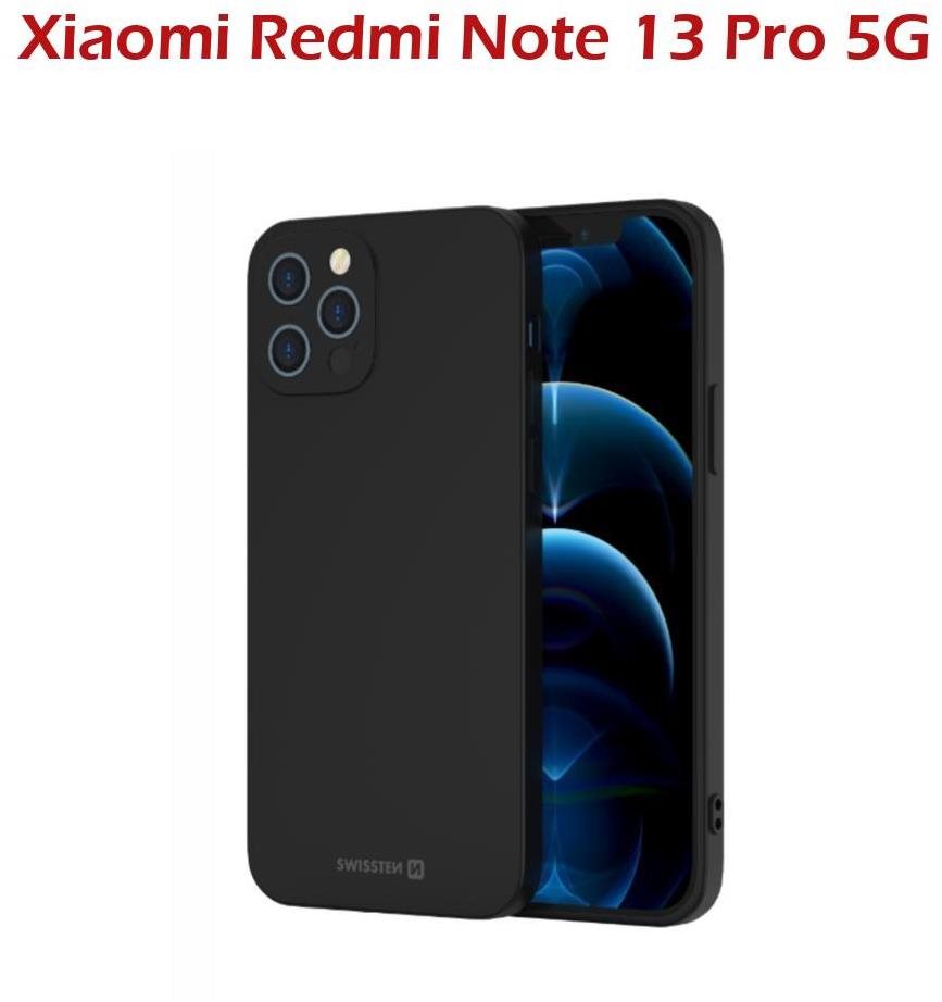 Swissten Soft Joy Xiaomi Redmi Note 13 Pro 5G fekete tok Telefon tok