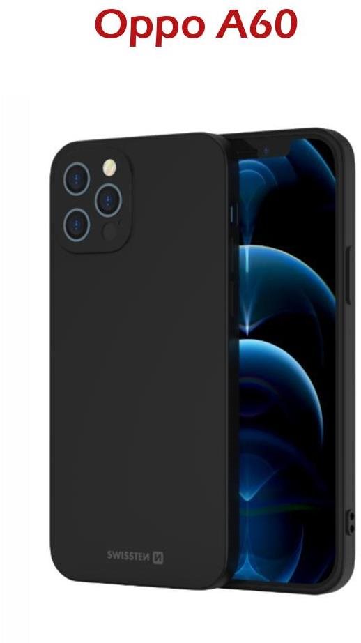 Swissten Soft Joy pre Oppo A60 čierny Kryt na mobil