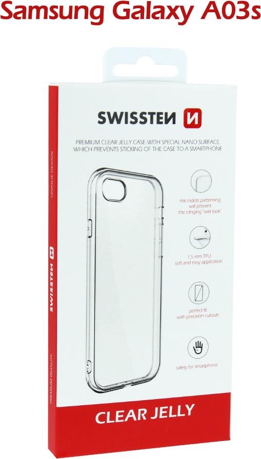 Swissten Clear Jelly for Samsung Galaxy A03s Transparent Phone Cover