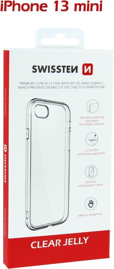 Swissten Clear Jelly for iPhone 13 mini Transparent Phone Cover
