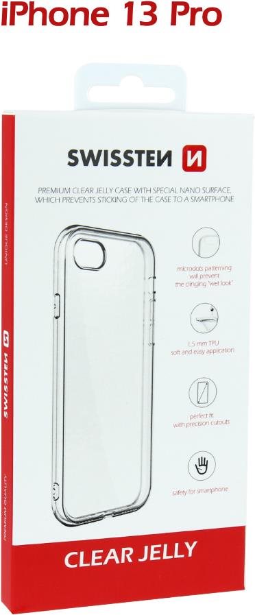 Swissten Clear Jelly for iPhone 13 Pro Transparent Phone Cover