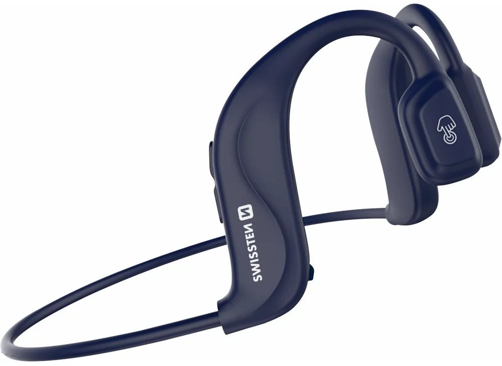 Swissten Bone Conduction Bluetooth modré Bezdrôtové slúchadlá