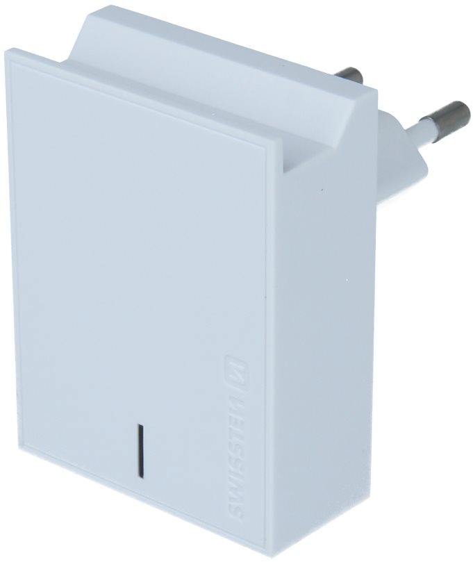 Swissten Mains Charger Lightning MFi SMART IC 2xUSB 3A White AC...