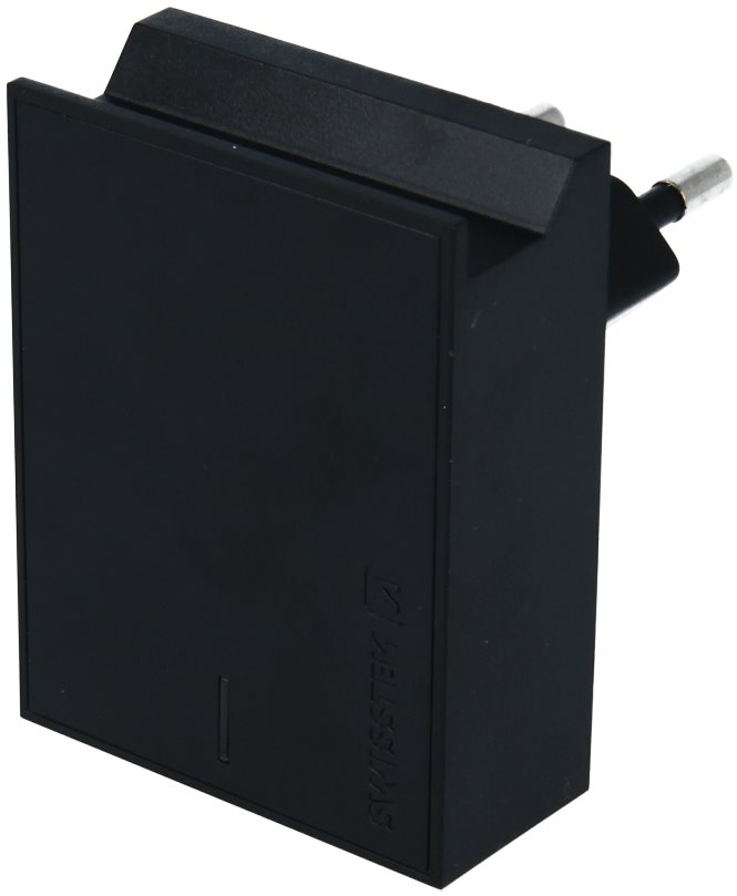 Swissten Netzladegerät USB-C SMART IC 2xUSB 3A schwarz Netzladegerät