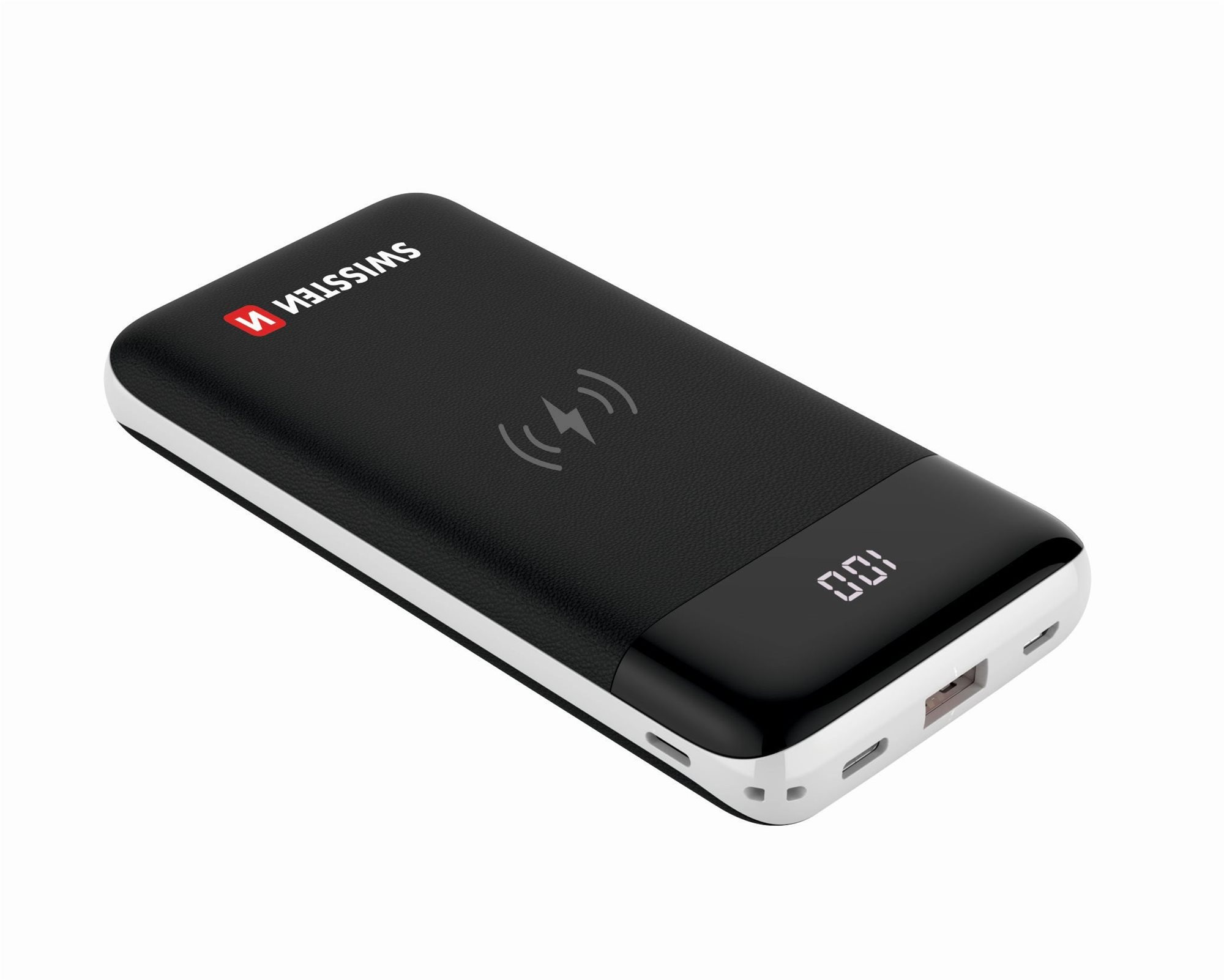 Swissten All in One Wireless 10000mAh Black Power Bank