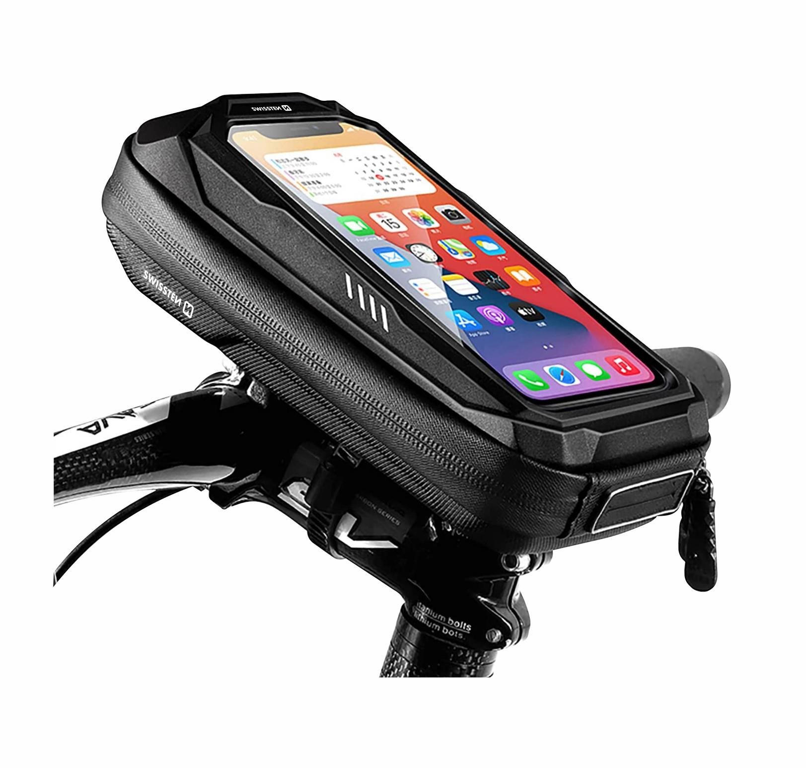 Swissten Wasserdichte Fahrradtasche Nr. 4 Handyhalterung