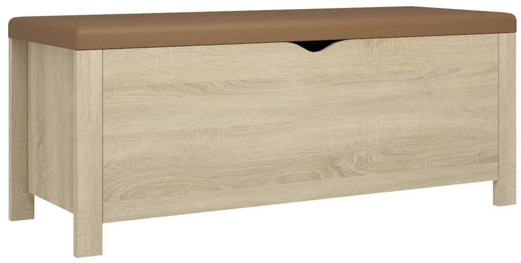 SHUMEE s poduškou dub sonoma, 326771 Úložný box