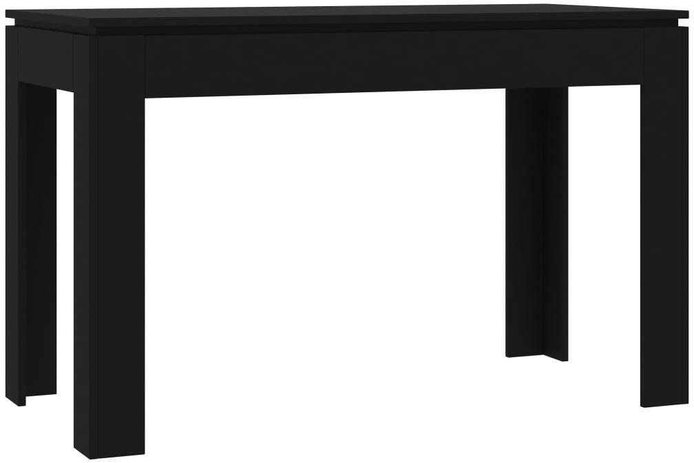 Jedálenský stôl čierny 120 × 60 × 76 cm, 800757 Jedálenský stôl