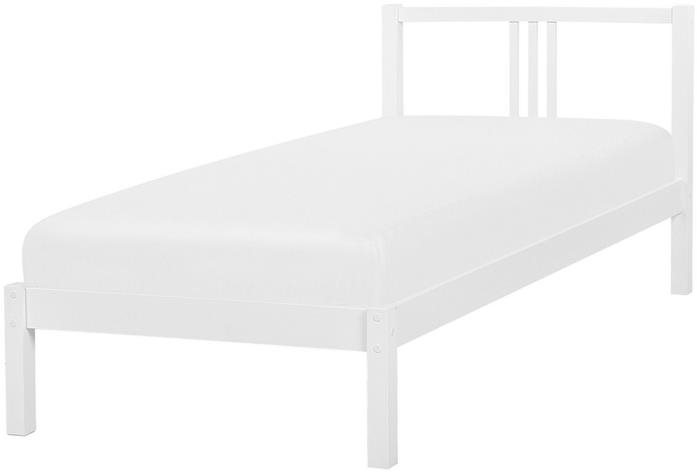 BELIANI drevená 90 × 200 cm biela VANNES Posteľ