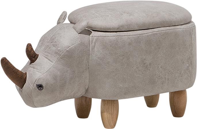 Svetlosivá BELIANI nosorožec RHINO Stolička