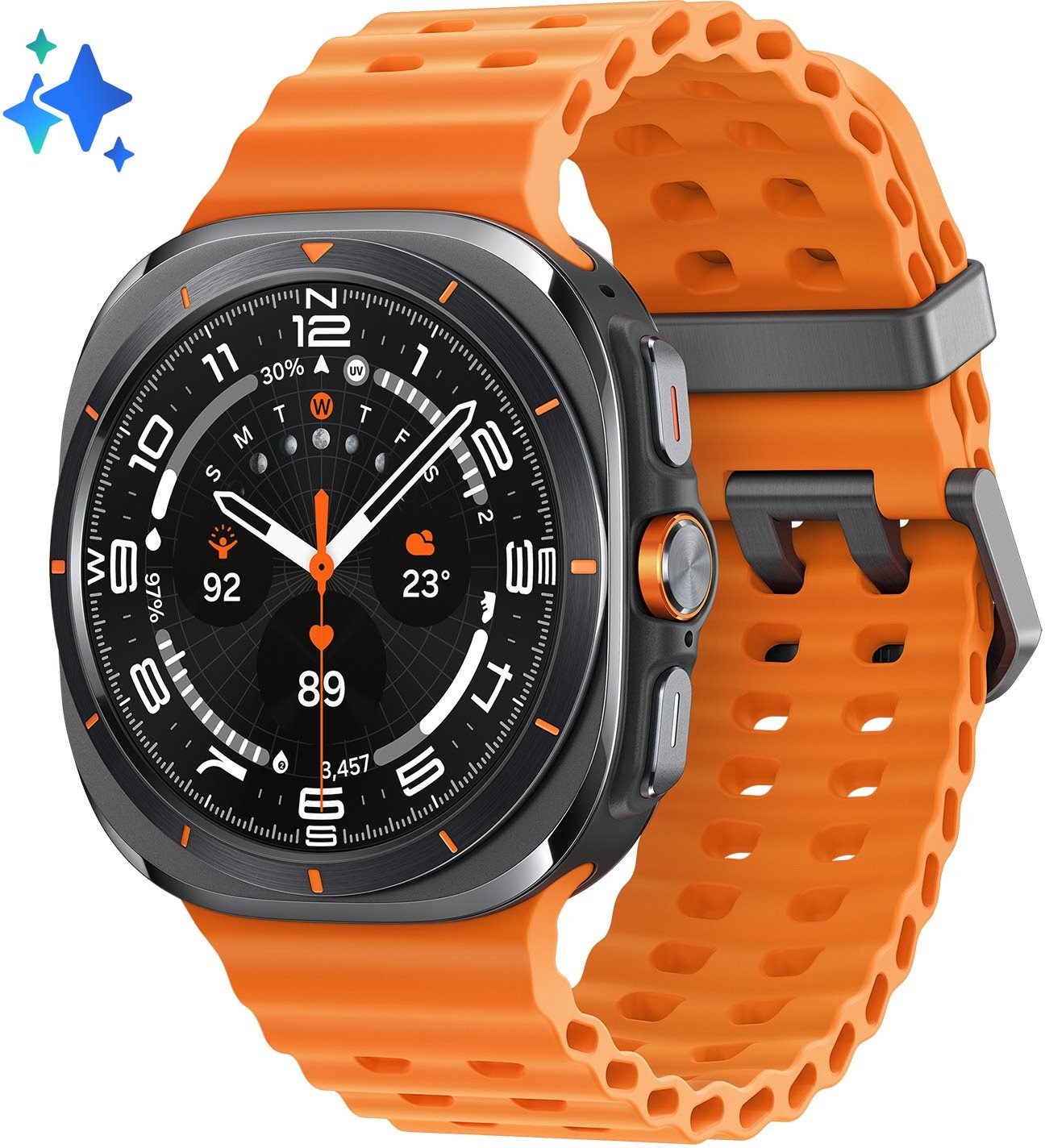 Samsung Galaxy Watch Ultra graues Titanium Smartwatch