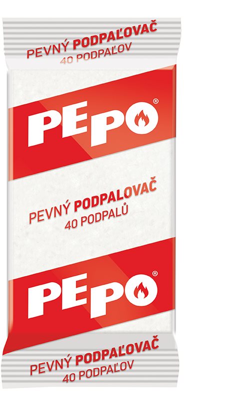 PE-PO pevný podpaľovač 40 podpaľov Podpaľovač