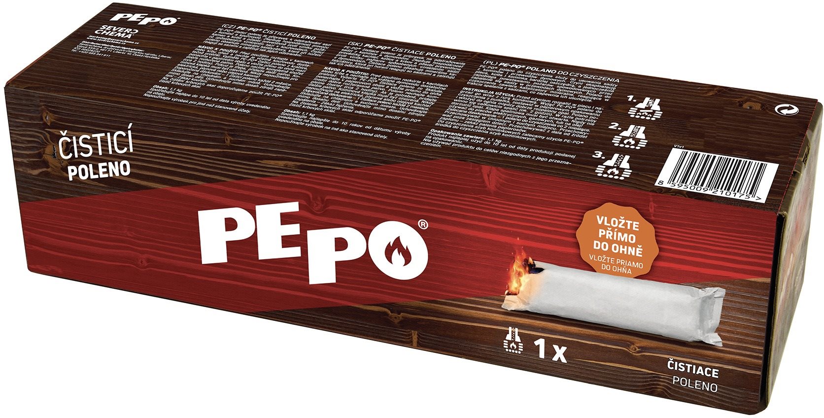 PE-PO čistiace poleno 1,1 kg PEFC Grilovacie príslušenstvo