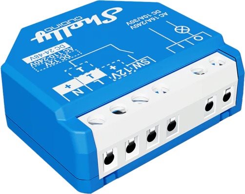 Shelly Wave 1, spínací modul, Z-Wave Spínač
