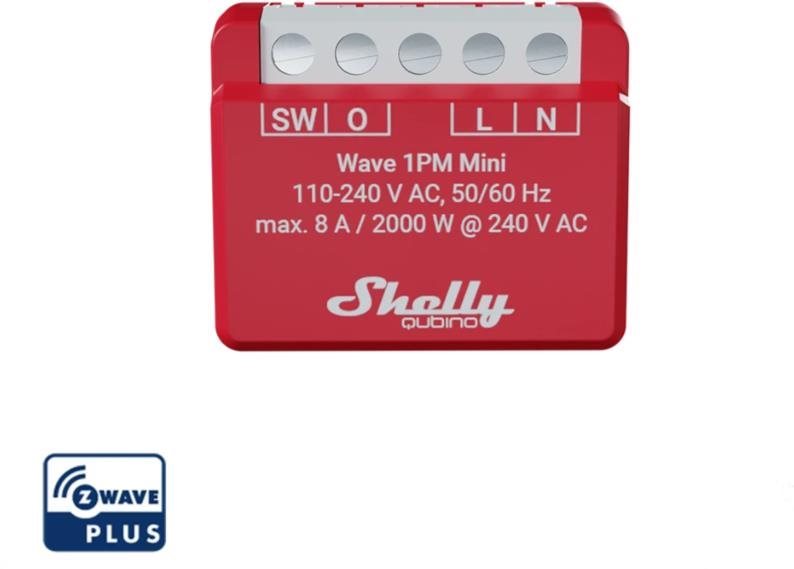 Shelly Wave 1PM Mini, Schaltmodul, Z-Wave Schalter