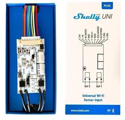 Shelly Plus Uni, WiFi Sensor