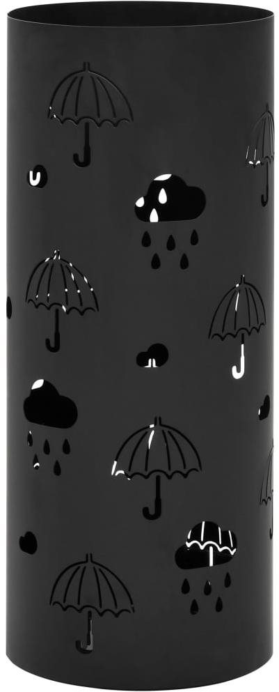 SHUMEE Stojan na dáždniky Umbrellas, oceľový, čierny Stojan
