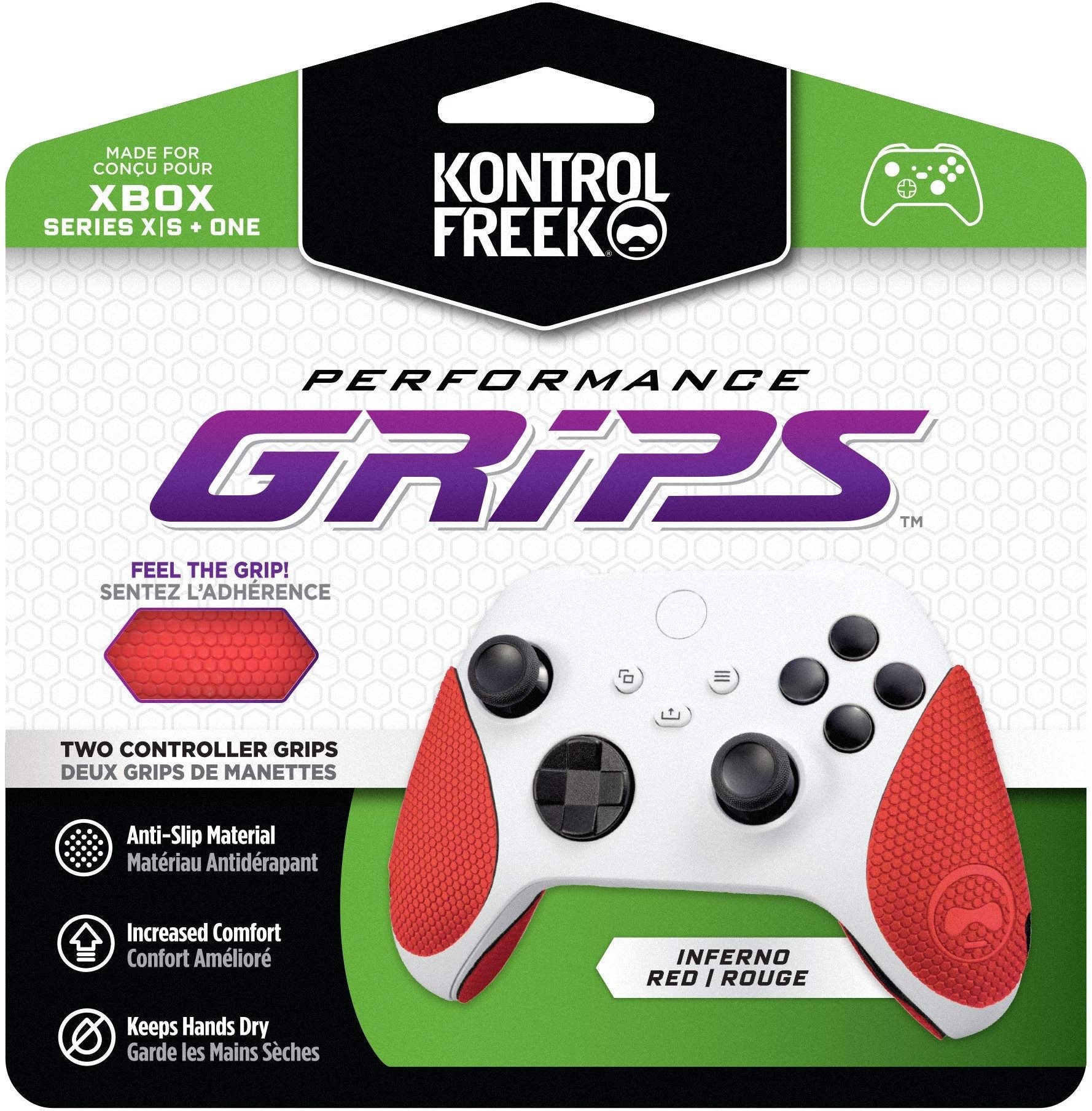 KontrolFreek Original Grips XBX / XB1 Red Kontroller grip