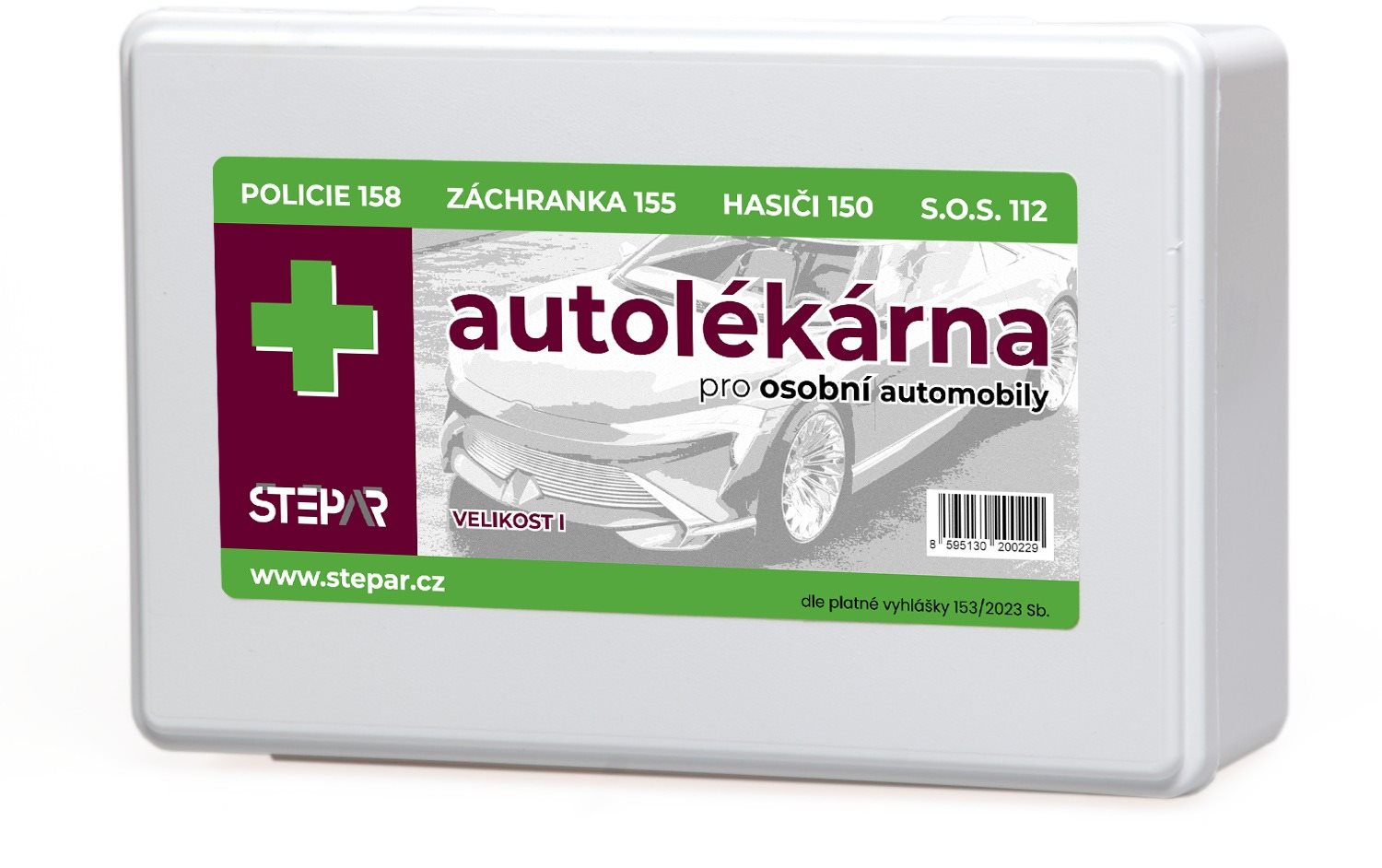 ŠŤEPAŘ Autolekárnička veľkosť I. – krabica Autolekárnička