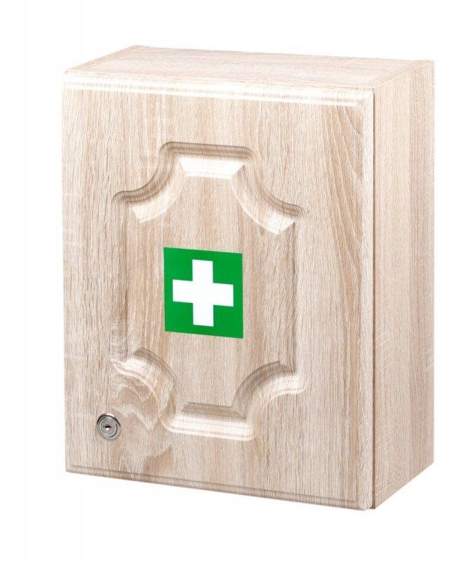 Nástenná lekárnička LUX pre 20 osôb dub Lekárnička
