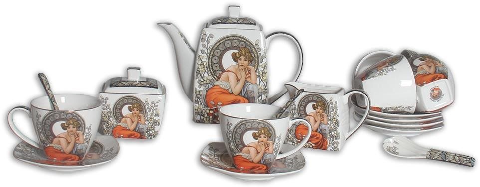 Home Elements Čajová souprava pro 6 osob Mucha světlý Sada šálků