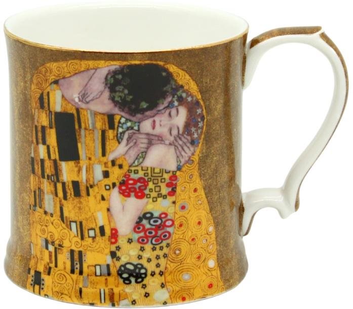 Home Elements Porcelánový hrnček 360 ml, Klimt, Bozk zlatý Hrnček