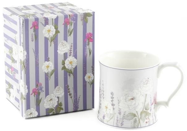 Home Elements Porcelánový hrnček 360 ml, Levanduľa Hrnček