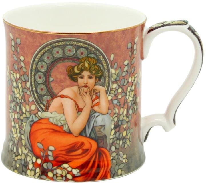 Home Elements Porcelánový hrnček 360 ml, Mucha tmavý Hrnček