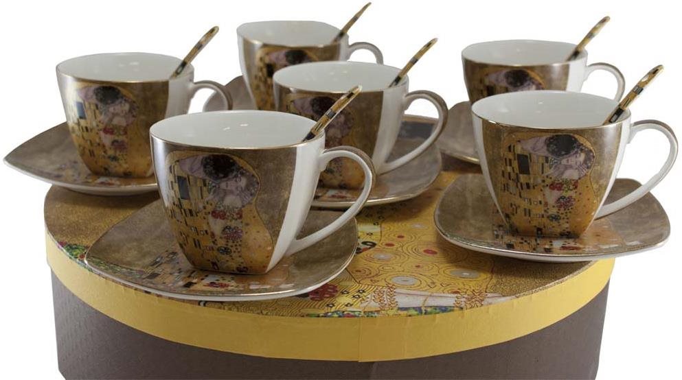 Home Elements Porcelánová sada 6 šapo sád – Klimt Súprava šálok