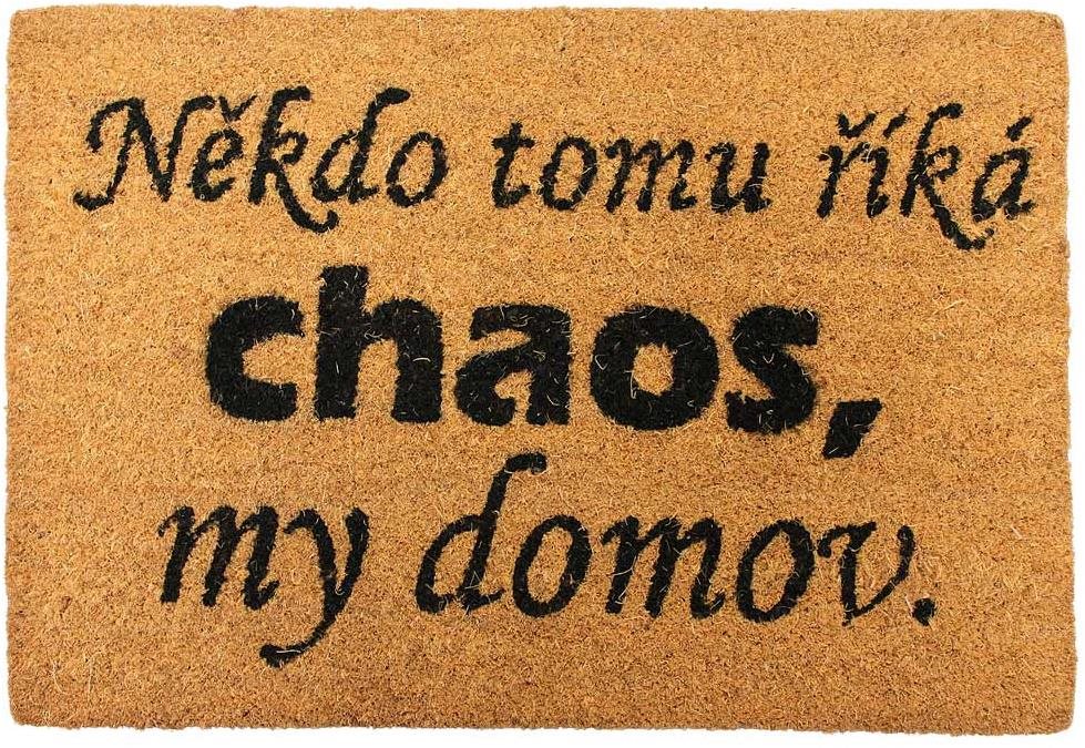 Home Elements Rohožka Někdo tomu říká chaos, 40 × 60 cm Rohožka