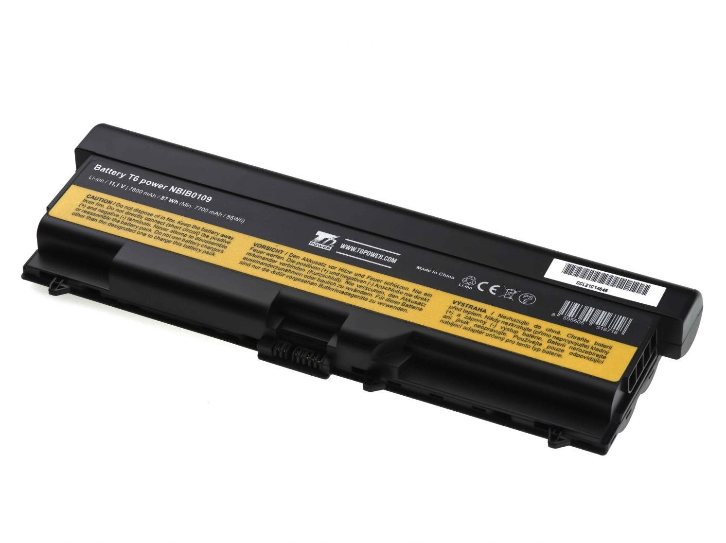 T6 power Lenovo ThinkPad T430, T530 serie, 7800 mAh, 87 Wh, 9 cell...