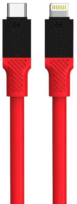 Tactical Fat Man Cable USB-C/Lightning, 1 m, piros Tápkábel