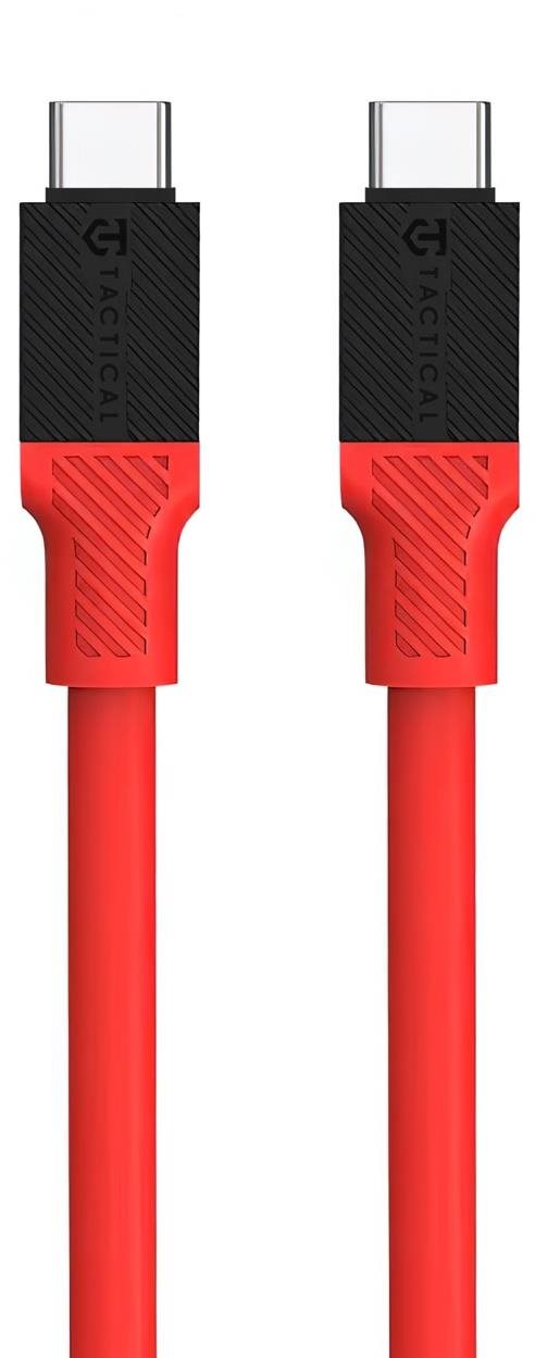 Tactical Fat Man Cable USB-C/USB-C, 1 m, piros Tápkábel